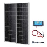 Monokristallijn Zonnepaneel Set 2x 100W - 35% Korting