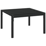 vidaXL Tuintafel Staal Zwart 60x60x35 cm - 34% Korting!
