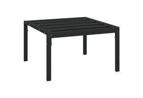 vidaXL Tuintafel Staal Zwart 60x60x35 cm - 34% Korting!