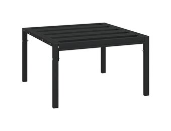 vidaXL Tuintafel Staal Zwart 60x60x35 cm - 34% Korting!