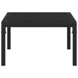 vidaXL Tuintafel Staal Zwart 60x60x35 cm - 34% Korting!