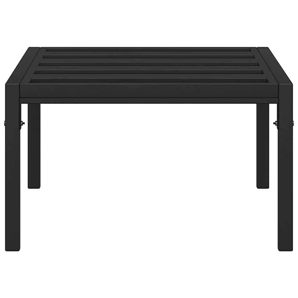 vidaXL Tuintafel Staal Zwart 60x60x35 cm - 34% Korting!