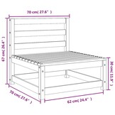 Tuinbanken Grenenhout 70x70x67 cm (2 stuks) - 34% Korting