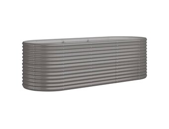 Verhoogde Plantenbak Staal Grijs 224x80x68cm - 34% Korting