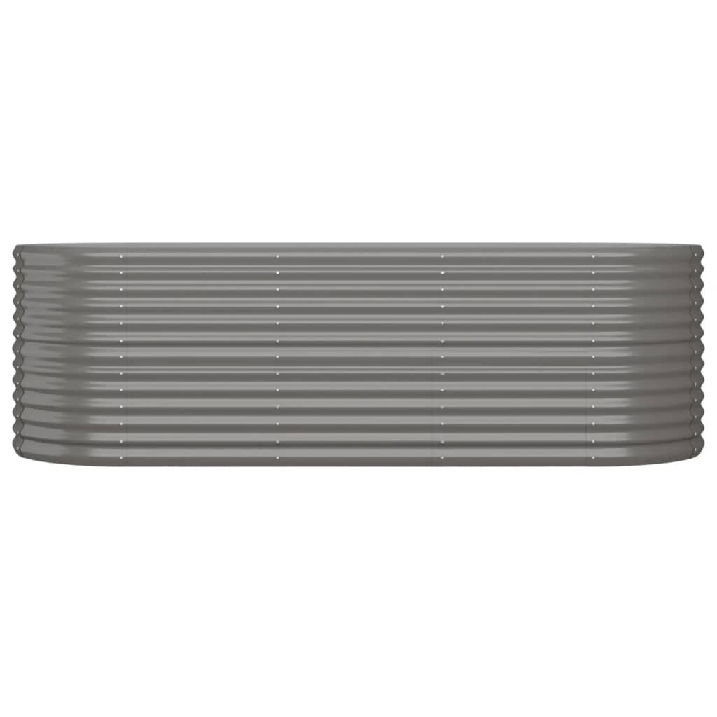 Verhoogde Plantenbak Staal Grijs 224x80x68cm - 34% Korting