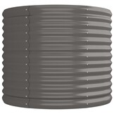 Verhoogde Plantenbak Staal Grijs 224x80x68cm - 34% Korting