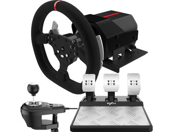 Racestuur met Force Feedback & Pook - PC, PS4, Xbox - 35% Korting