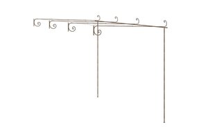 Antiekbruine Smeedijzeren Tuinpergola 4x3m met 35% Korting