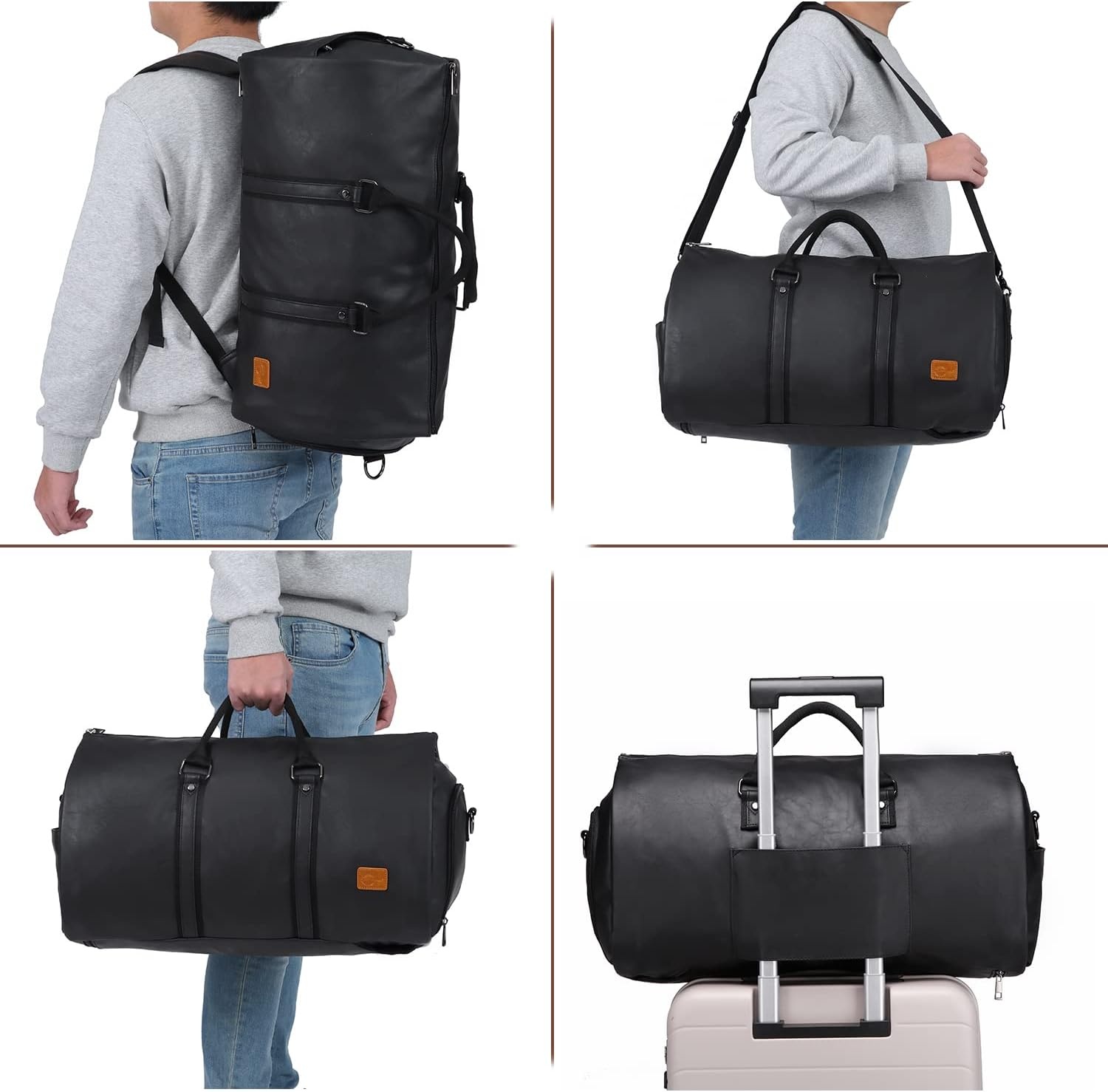 Kreukvrije Kledingtas Reistas 3-in-1 Rugzak 45L Zwart - 34% Korting