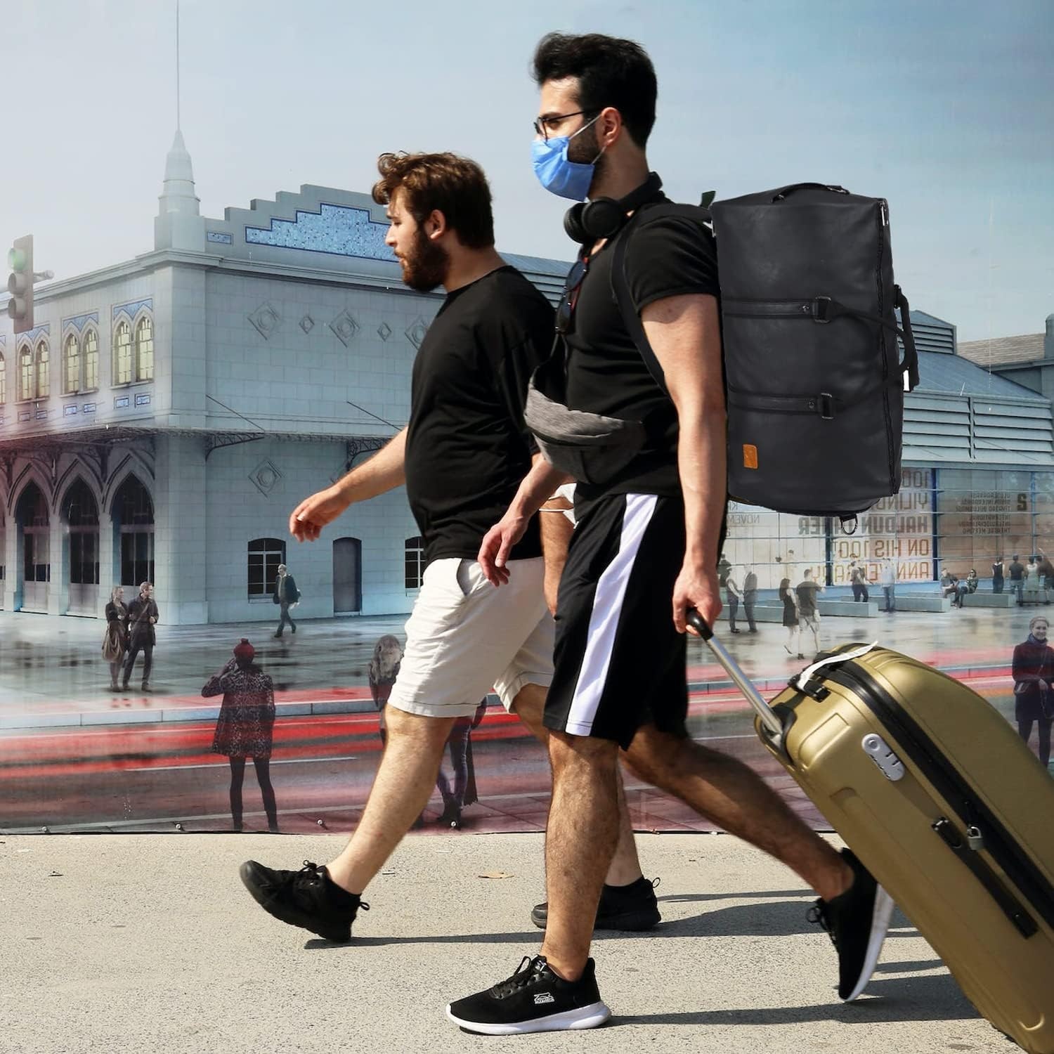 Kreukvrije Kledingtas Reistas 3-in-1 Rugzak 45L Zwart - 34% Korting