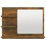 Badkamerspiegel 60x10,5x45 cm Bewerkt Hout Gerookt Eiken - 28% Korting!