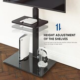 Zwarte TV Vloerstandaard 32-60" | 29% Korting | VESA 600x400mm