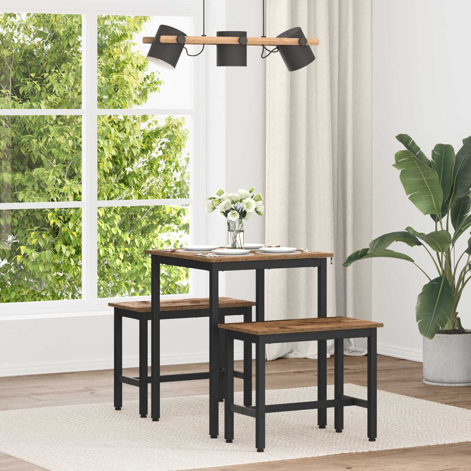 Moderne Metalen Eettafel - 60x60cm - 34% Korting