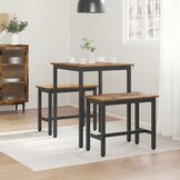 Moderne Metalen Eettafel - 60x60cm - 34% Korting
