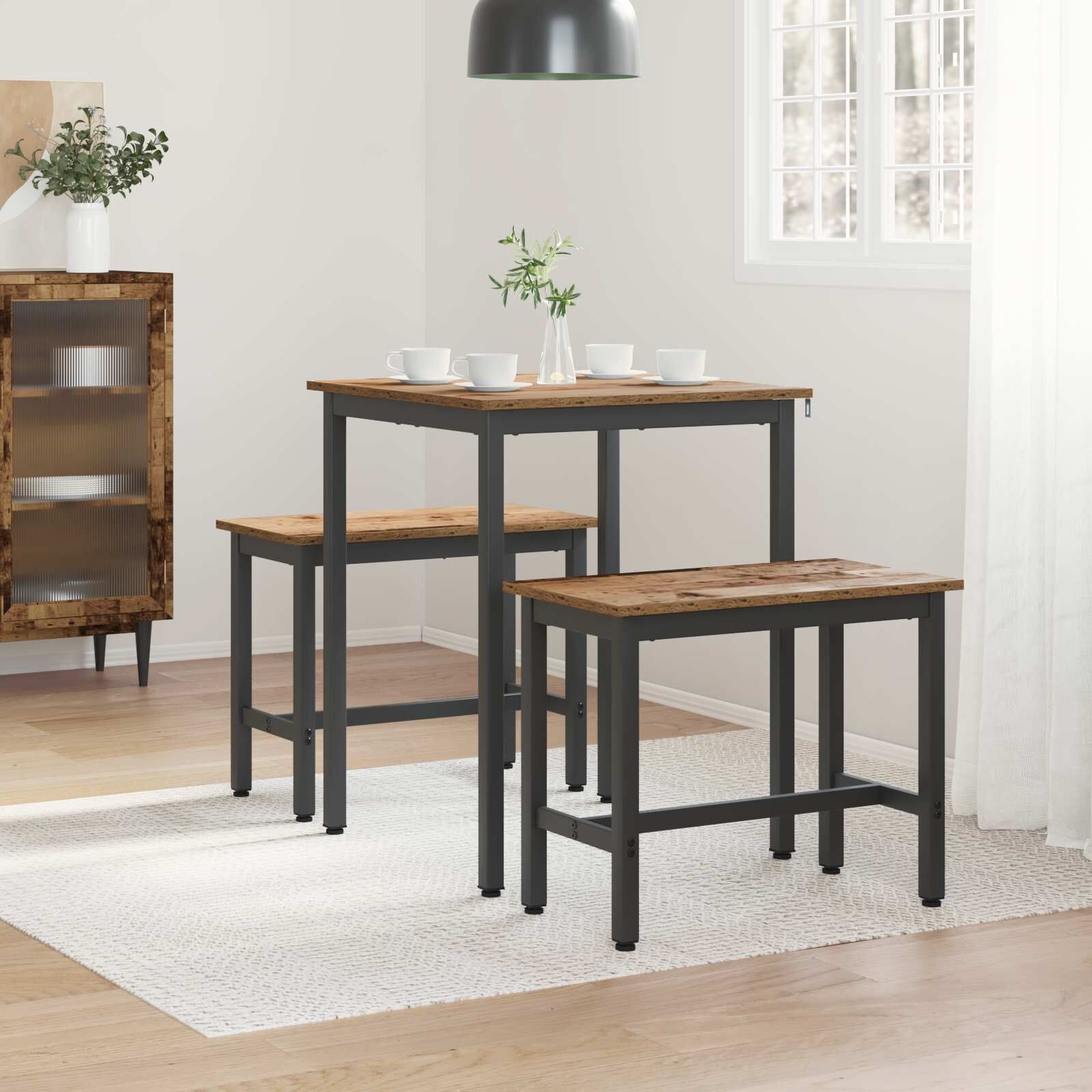 Moderne Metalen Eettafel - 60x60cm - 34% Korting