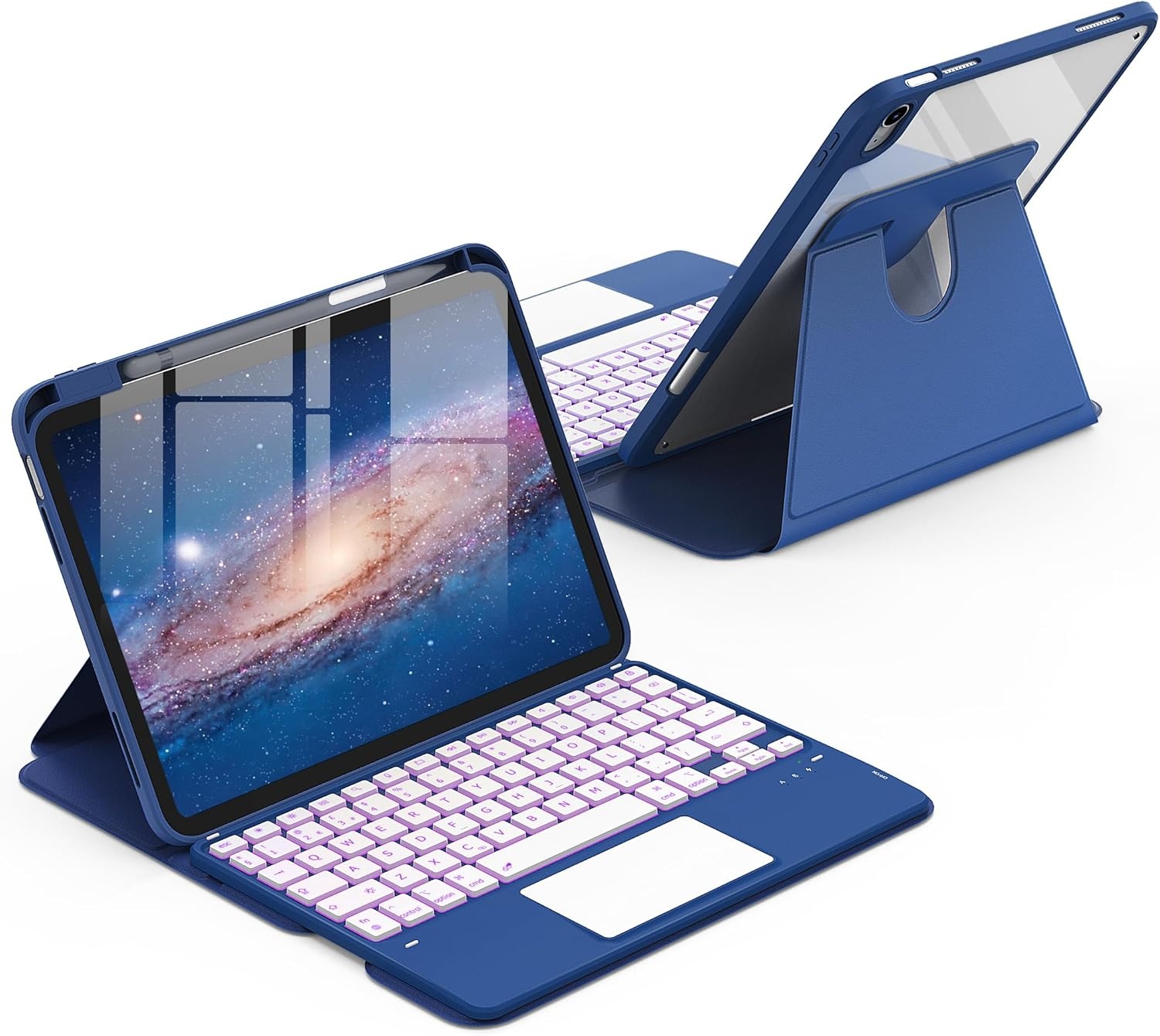 iPad Toetsenbordhoes 11" 10e/11e Gen met Touchpad & Kleurenverlichting (59% korting)