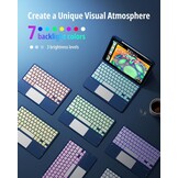 iPad Toetsenbordhoes 11" 10e/11e Gen met Touchpad & Kleurenverlichting (59% korting)