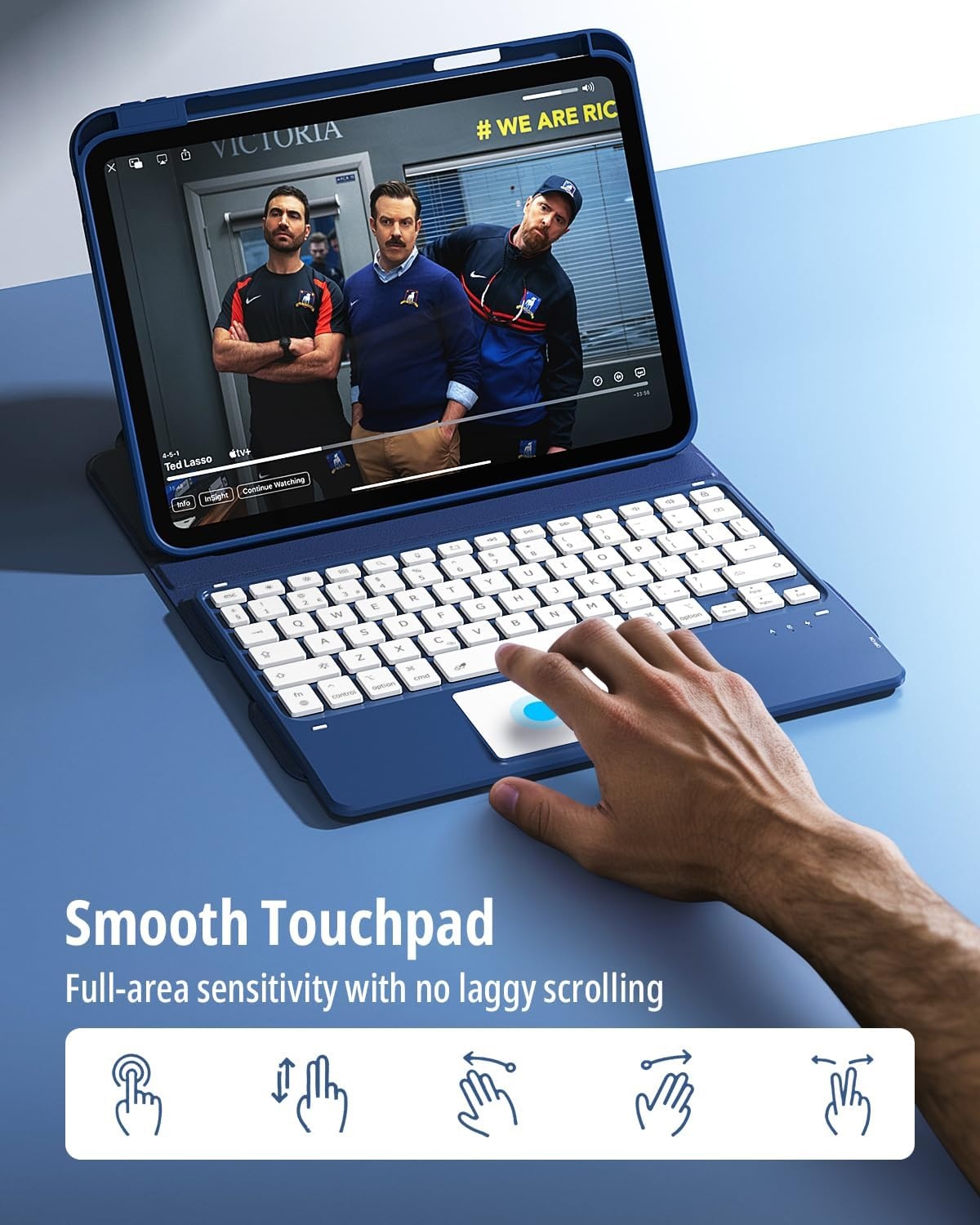 iPad Toetsenbordhoes 11" 10e/11e Gen met Touchpad & Kleurenverlichting (59% korting)