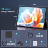 Draagbare Monitor 16" 2.5K QHD 144Hz - 35% Korting!