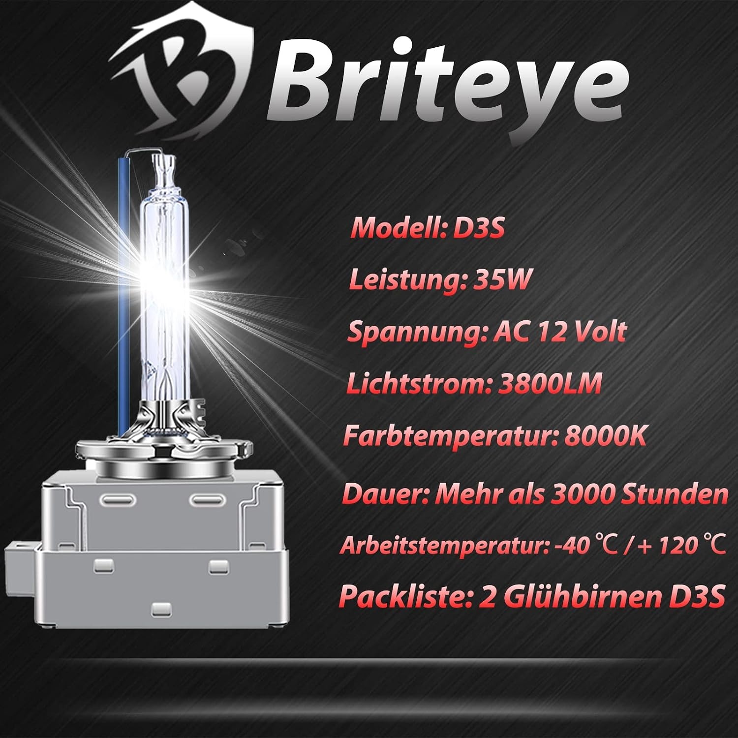 D1S Xenon Koplamp 8000K Koel Blauw - 2 Stuks (59% Korting)