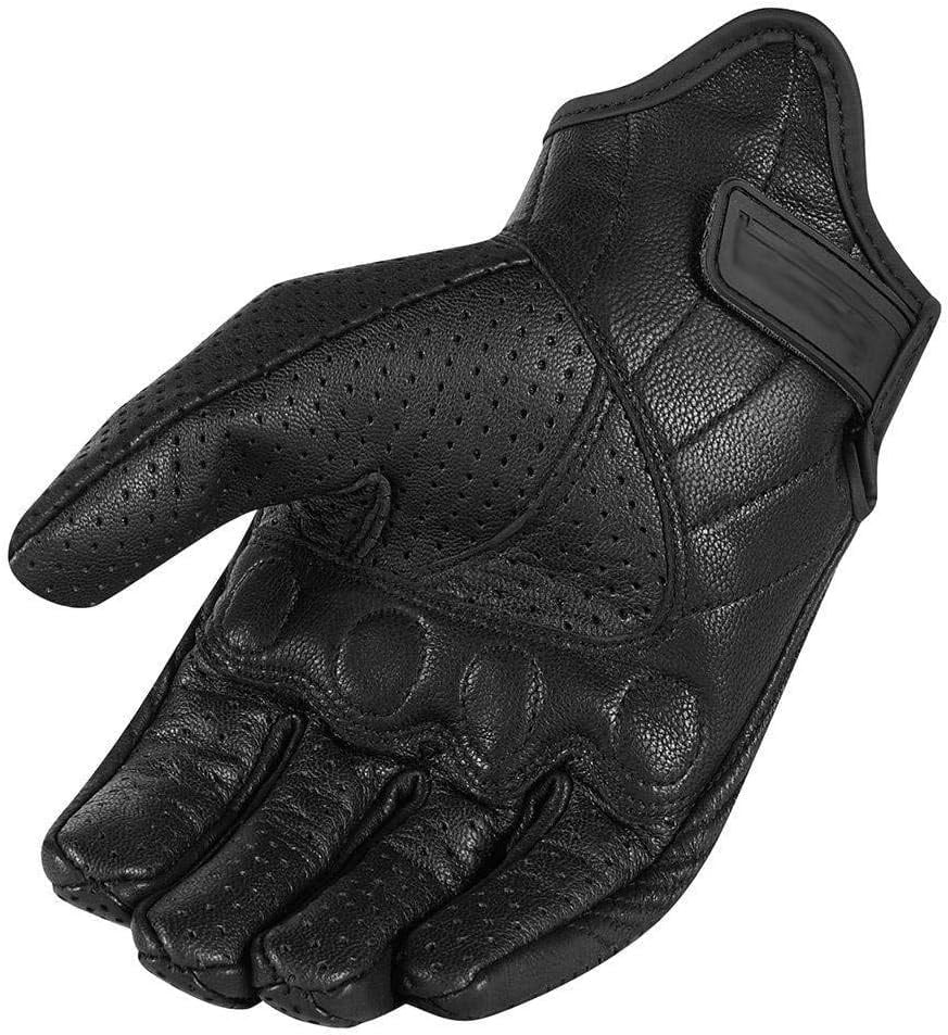 Motorhandschoenen Leer Zwart Knokkelbescherming Touchscreen Maat 2XL - 33% Korting