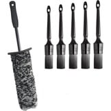 Microvezel Velgenreinigingsset 6 Stuks | Zwart | 74% Korting