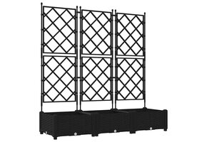 VidaXL Tuindruppel met Trellis Zwart - 29% Korting