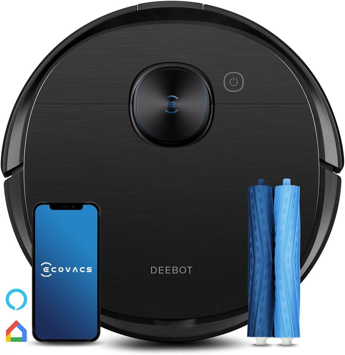 ECOVACS DEEBOT T9 AIVI Robotstofzuiger met Dweilfunctie - Zwart - 85% Korting