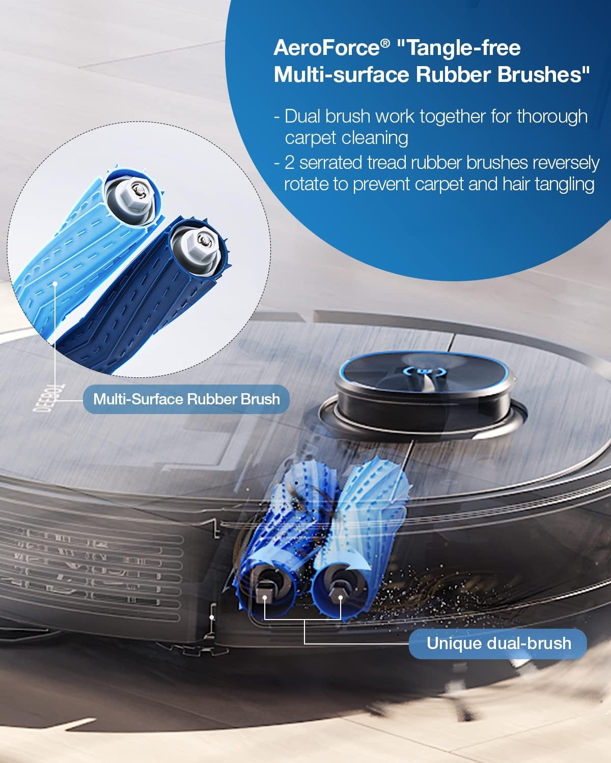 ECOVACS DEEBOT T9 AIVI Robotstofzuiger met Dweilfunctie - Zwart - 85% Korting