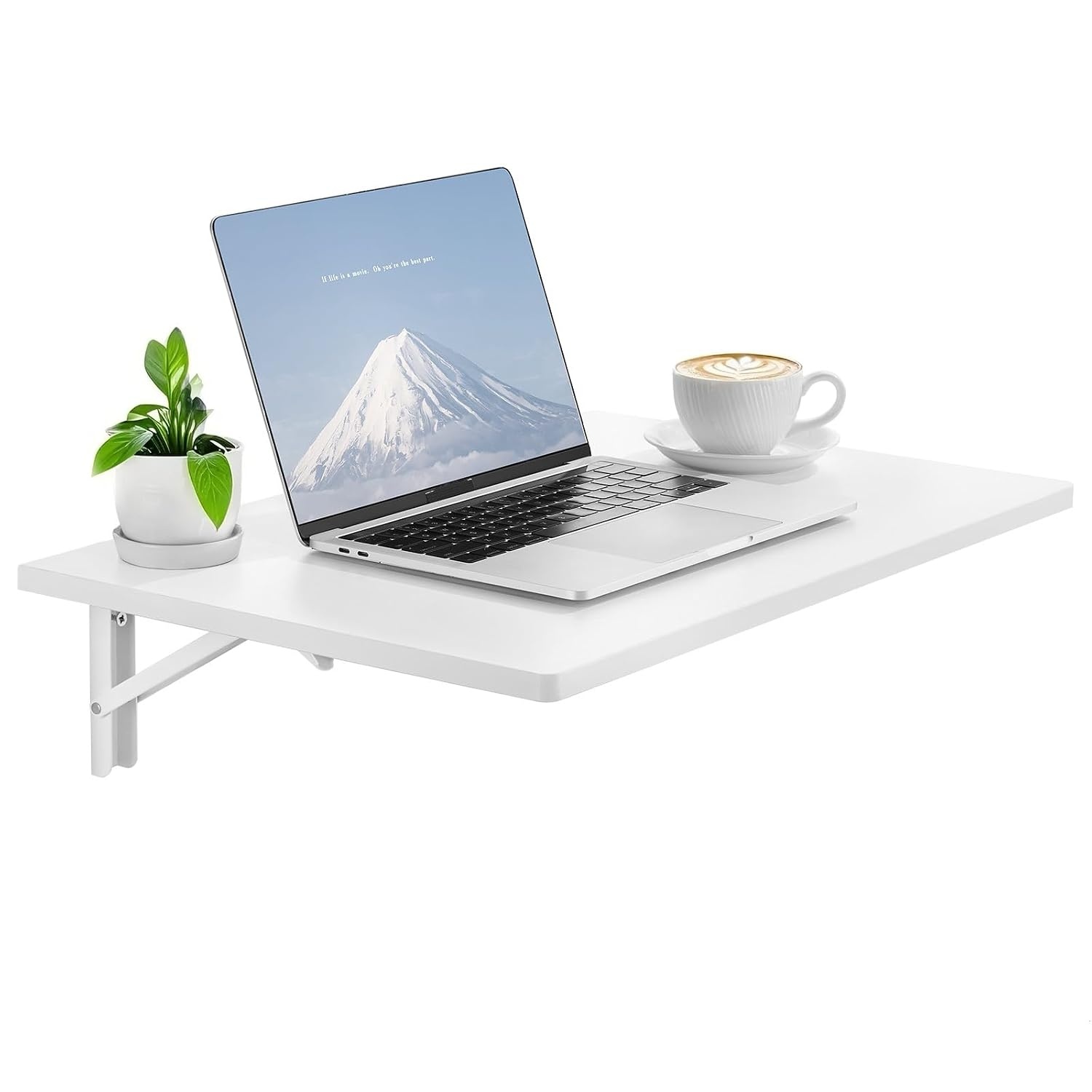 Wandklapbureau 60x40cm - Ruimtebesparend & Neerklapbaar | 52% Korting