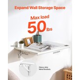 Wandklapbureau 60x40cm - Ruimtebesparend & Neerklapbaar | 52% Korting