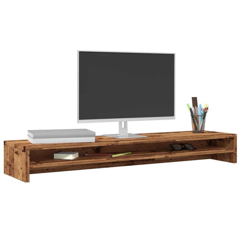 VidaXL Monitorstandaard Oud Houtkleurig - 33% Korting