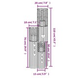 VidaXL Kaarsenhouders 3 stuks Wicker Grijs - 75% Korting