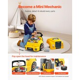 Kinderspeelgoed Vrachtwagenmotor Reparatie Set 60 Delig - Geel
