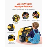 Kinderspeelgoed Vrachtwagenmotor Reparatie Set 60 Delig - Geel