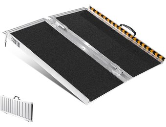 Opvouwbare Rolstoelhelling 61cm Aluminium - 34% Korting!