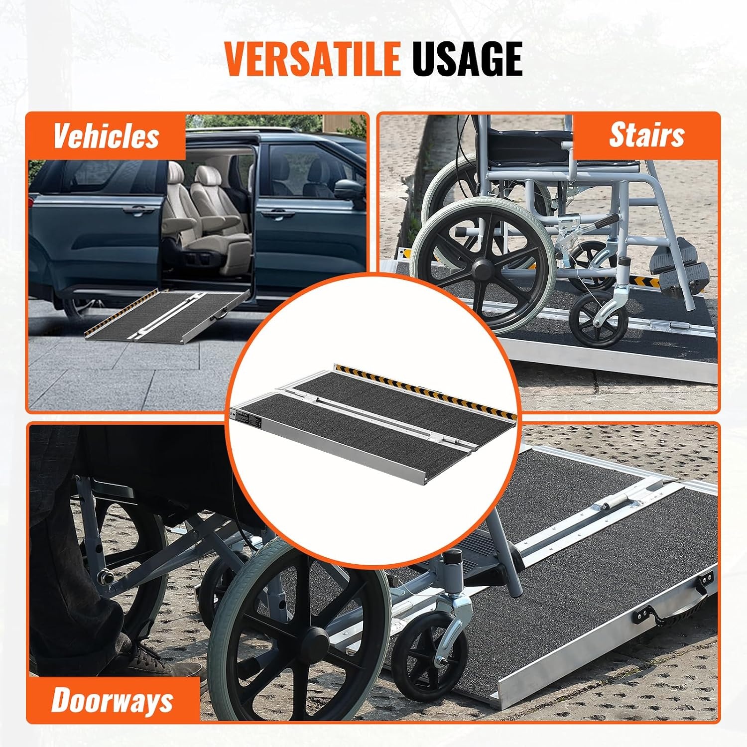 Opvouwbare Rolstoelhelling 61cm Aluminium - 34% Korting!