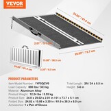Opvouwbare Rolstoelhelling 61cm Aluminium - 34% Korting!