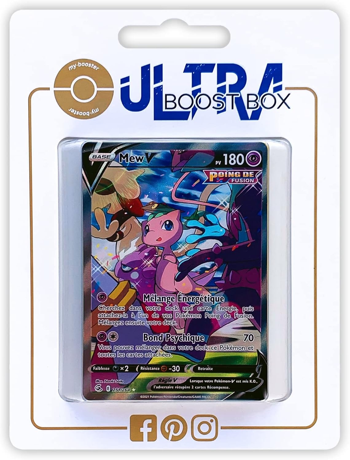 Pokémon Kaarten Box Mew V Full Art - 10 Franse Kaarten