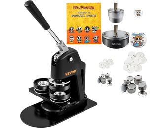 Knopmakermachine 25mm met 500+ onderdelen - 54% korting!