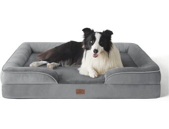 Orthopedisch Hondenbed Grijs (L) 89x63x17cm - 58% Korting