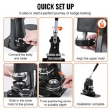 Knopmakermachine 25mm met 500+ onderdelen - 54% korting!