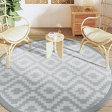 VidaXL Buitenkleed ARAKIL Ø 200 cm - Grijs (34% korting)