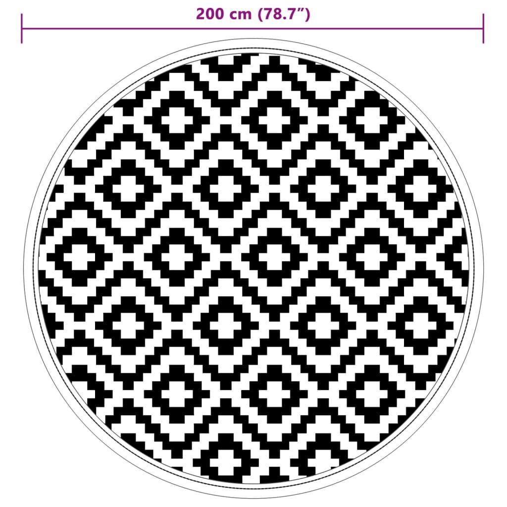 VidaXL Buitenkleed ARAKIL Ø 200 cm - Grijs (34% korting)