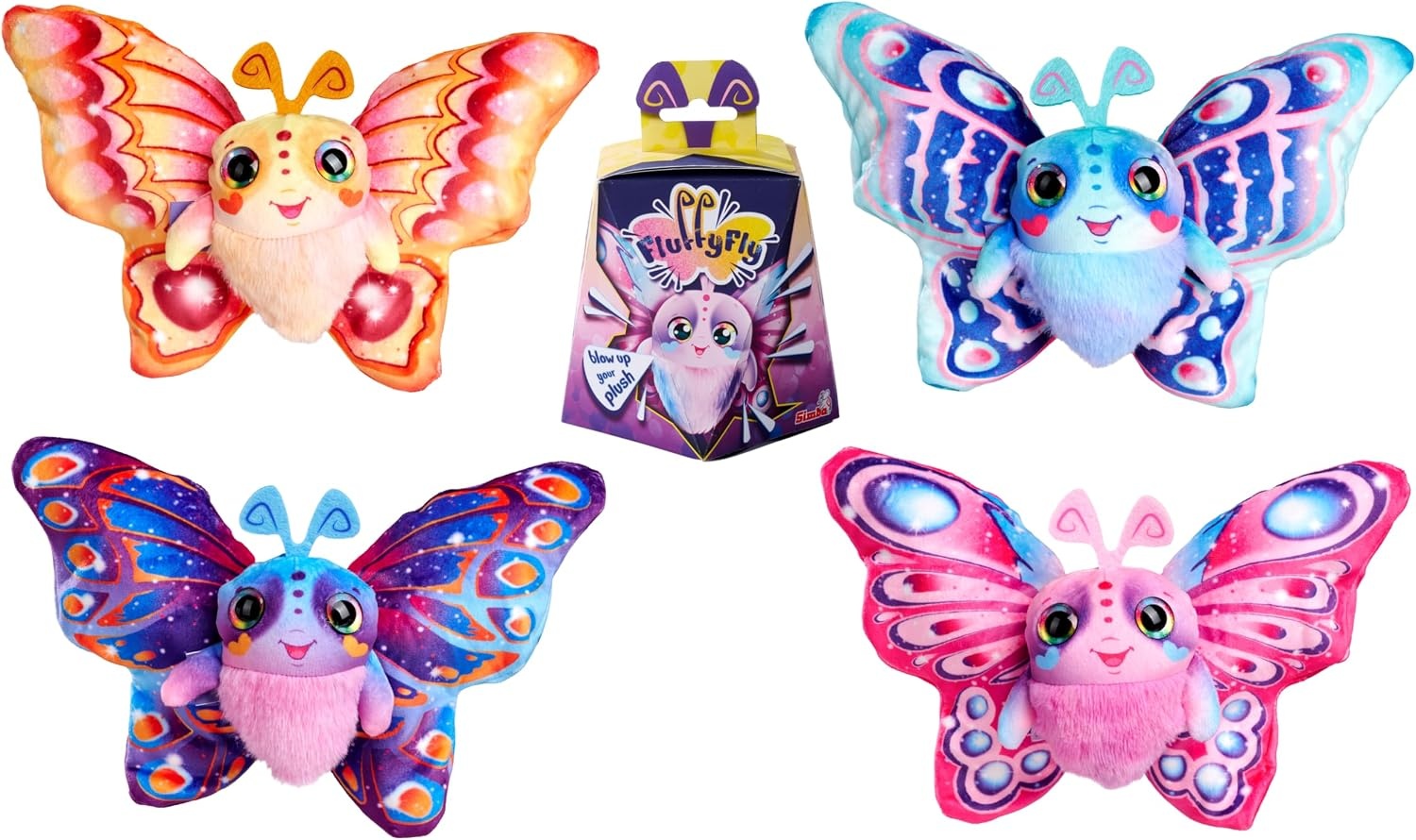 Opblaasbare Pluche Vlinder 30cm met Confetti Verrassing - 26% Korting!