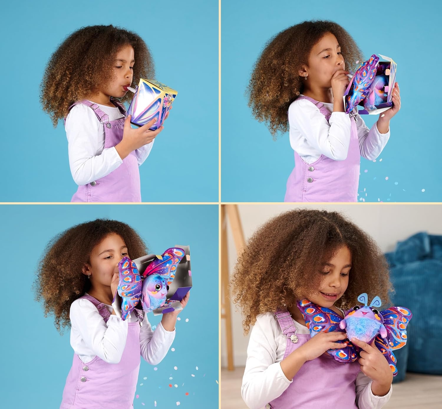 Opblaasbare Pluche Vlinder 30cm met Confetti Verrassing - 26% Korting!