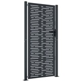 vidaXL Poort Staal Antraciet 105x180cm - 35% Korting