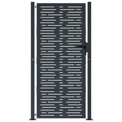 vidaXL Poort Staal Antraciet 105x180cm - 35% Korting