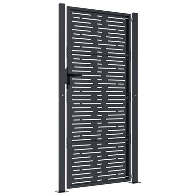 vidaXL Poort Staal Antraciet 105x180cm - 35% Korting