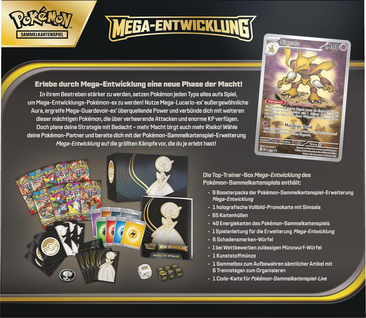 Pokémon Trading Card Game Top Trainer Box Mega-ontwikkeling - 180+ Kaarten & 29% Korting
